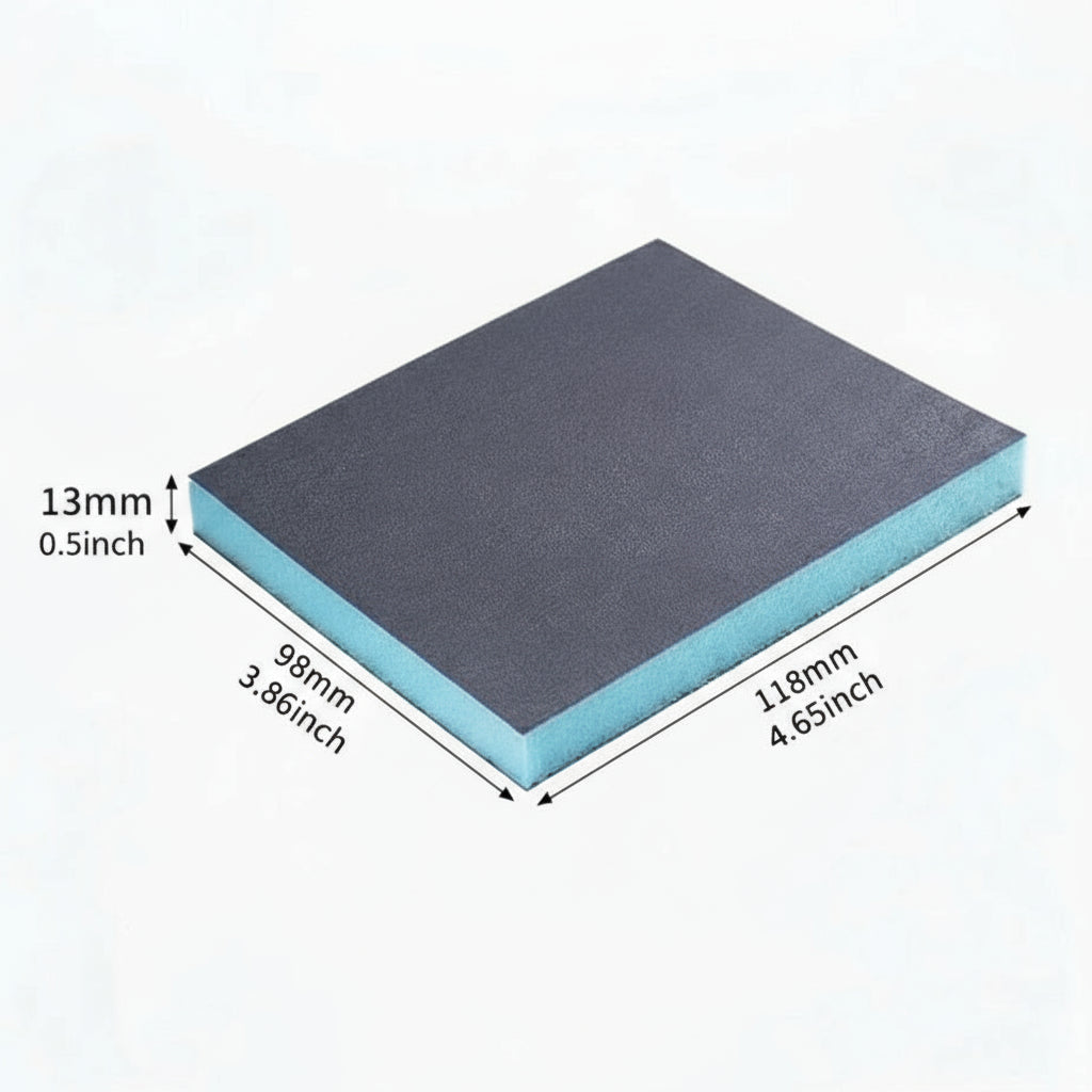 6個セットサンディングスポンジ 60-320グリット 洗えて再利用可能 ウェット/ドライサンディングブロック 金属/木材研磨用 研磨ツール 120*96*13mm