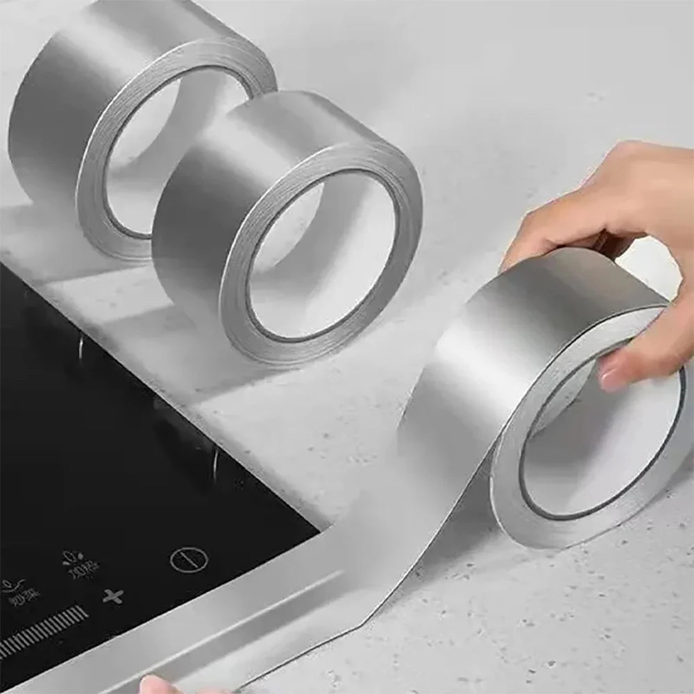 アルミホイル高温テープ 調理台用 粘着式 油汚れ防止 防カビ 防湿 カウンタートップ用 キッチン