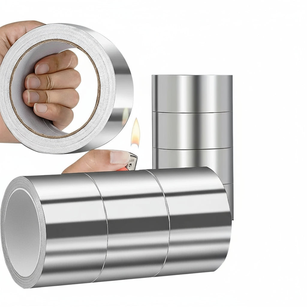 アルミホイル高温テープ 調理台用 粘着式 油汚れ防止 防カビ 防湿 カウンタートップ用 キッチン