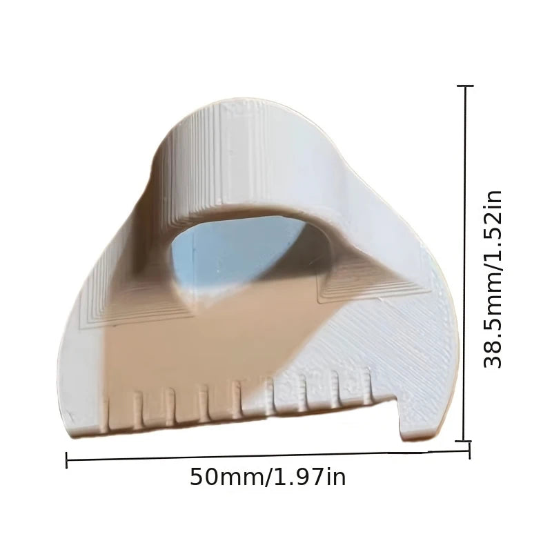 初心者や高齢者向けの握りやすい3Dプリント裁縫ツール - 4mm間隔のプラスチック製手縫い補助具で、縫い目の飛びを防止