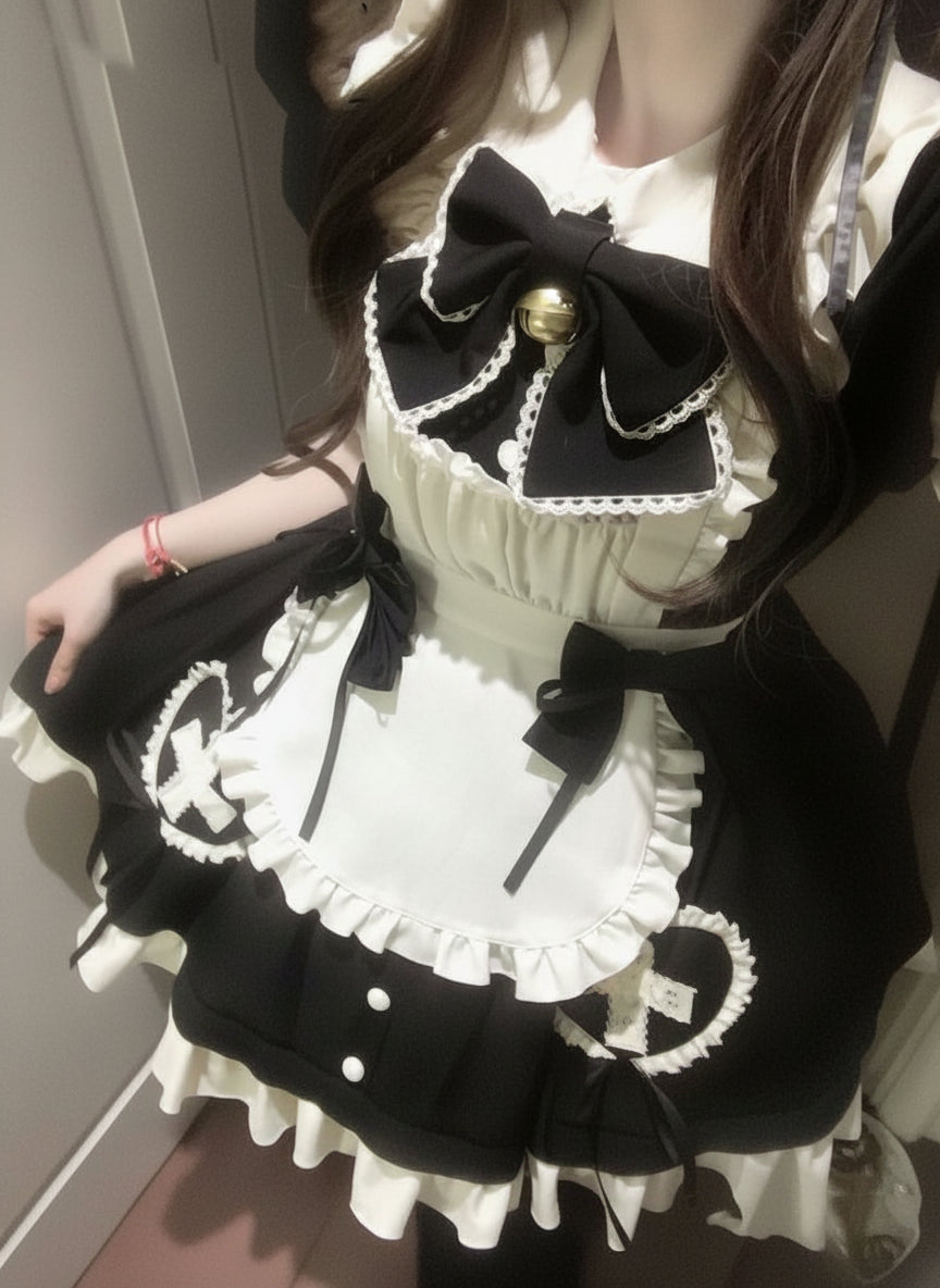 キャラクターサブカルチャーJKドクターメイドスーツ軽量ロリータプリンスSle Blaホワイトふわふわスカートレディース服