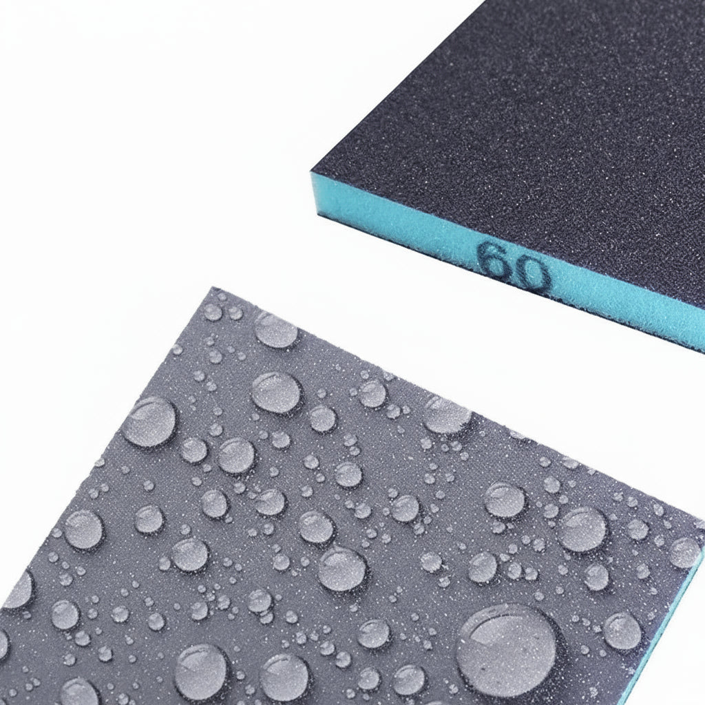 6個セットサンディングスポンジ 60-320グリット 洗えて再利用可能 ウェット/ドライサンディングブロック 金属/木材研磨用 研磨ツール 120*96*13mm
